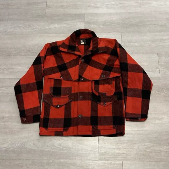Vintage 60s Woolrich Tartan Plaid Wool Cruiser Hunting Jacket Men’s Size 40